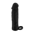 BASIC X Návlek na penis M - čierny