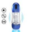 Pumped SonicPull Vibračný masturbátor s vákuovou stimuláciou Mettalic Blue