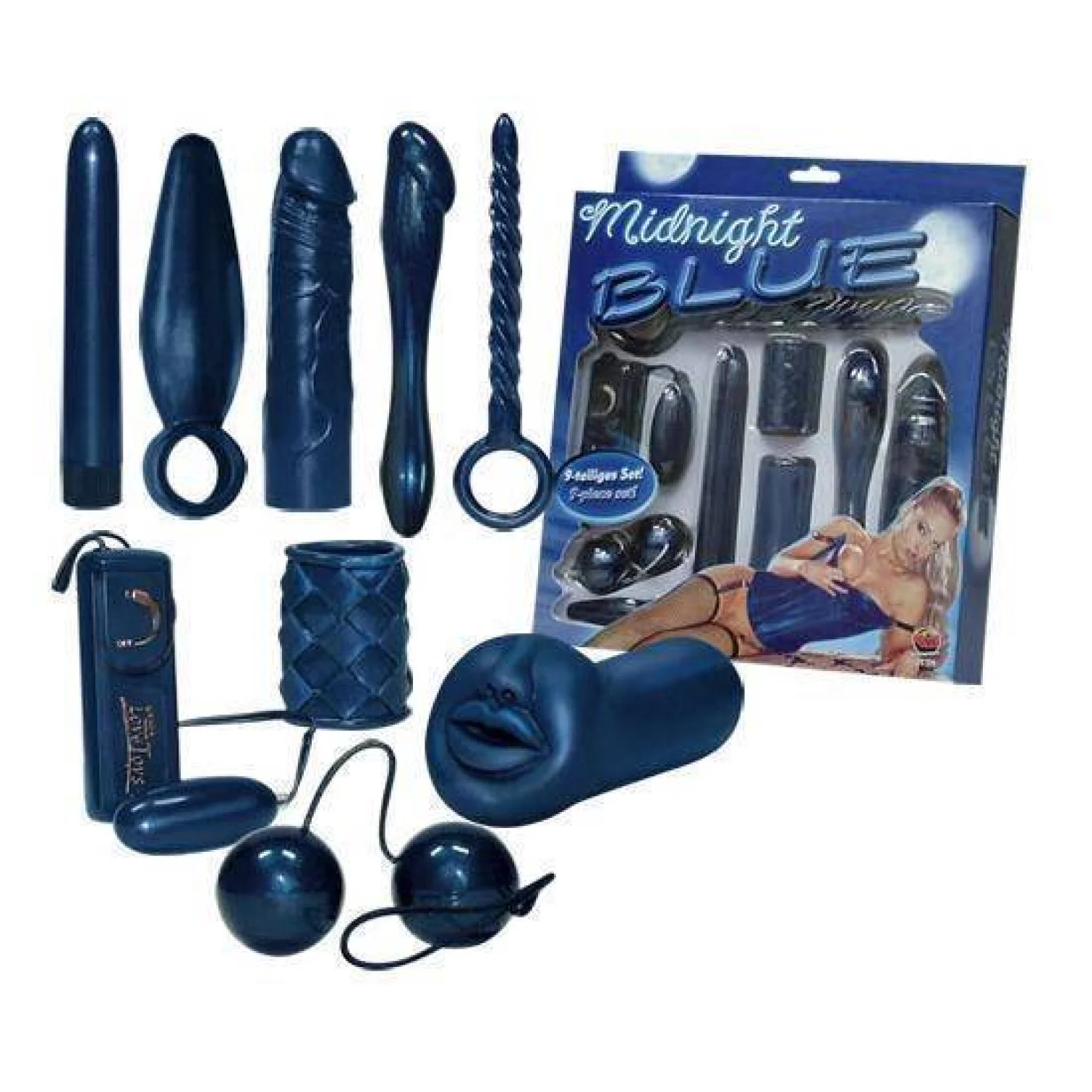 Midnight blue Sada erotických pomôcok