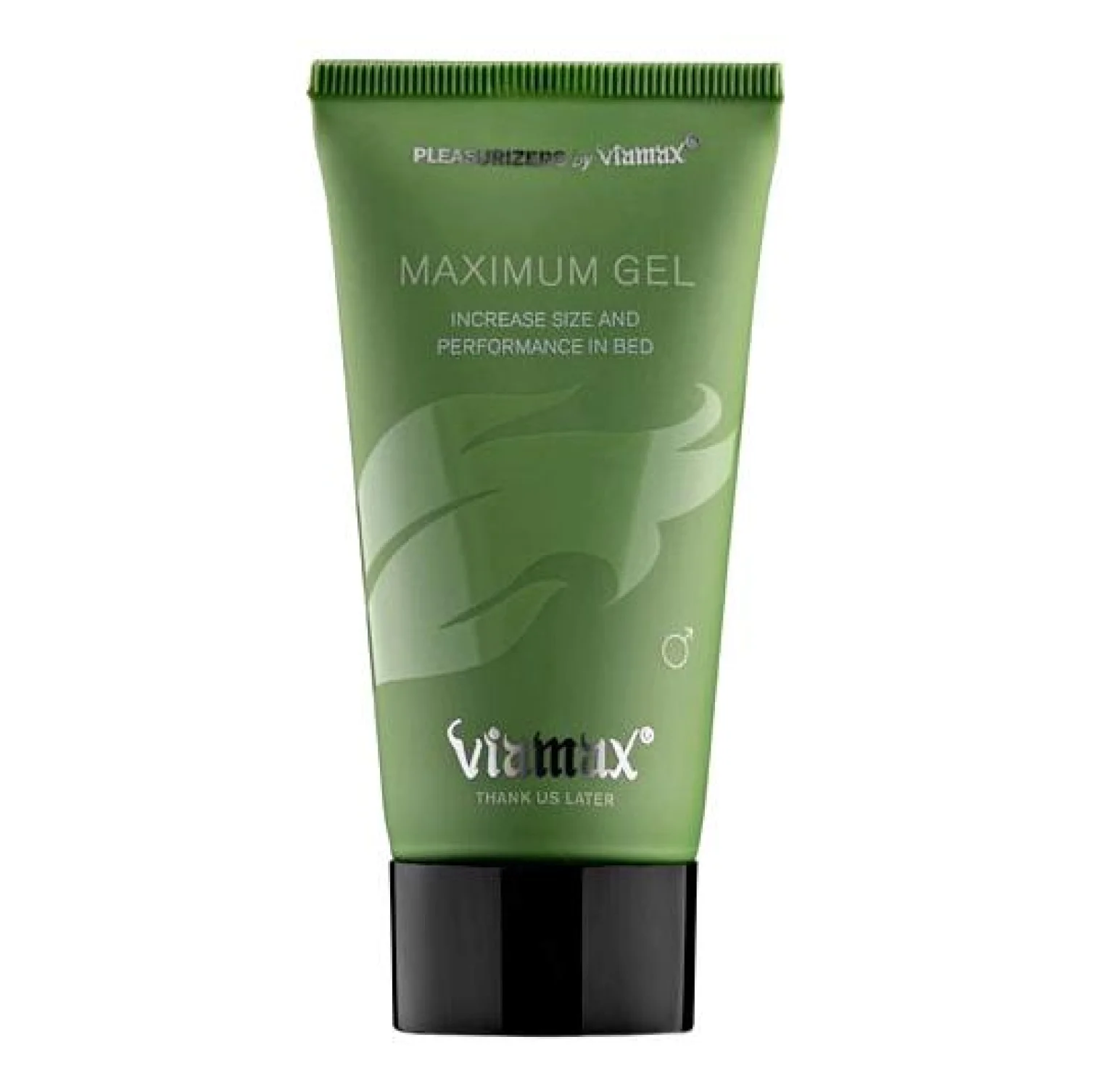 Zelená tubička gélu Viamax Maximum pre mužov 50 ml s čiernym uzáverom