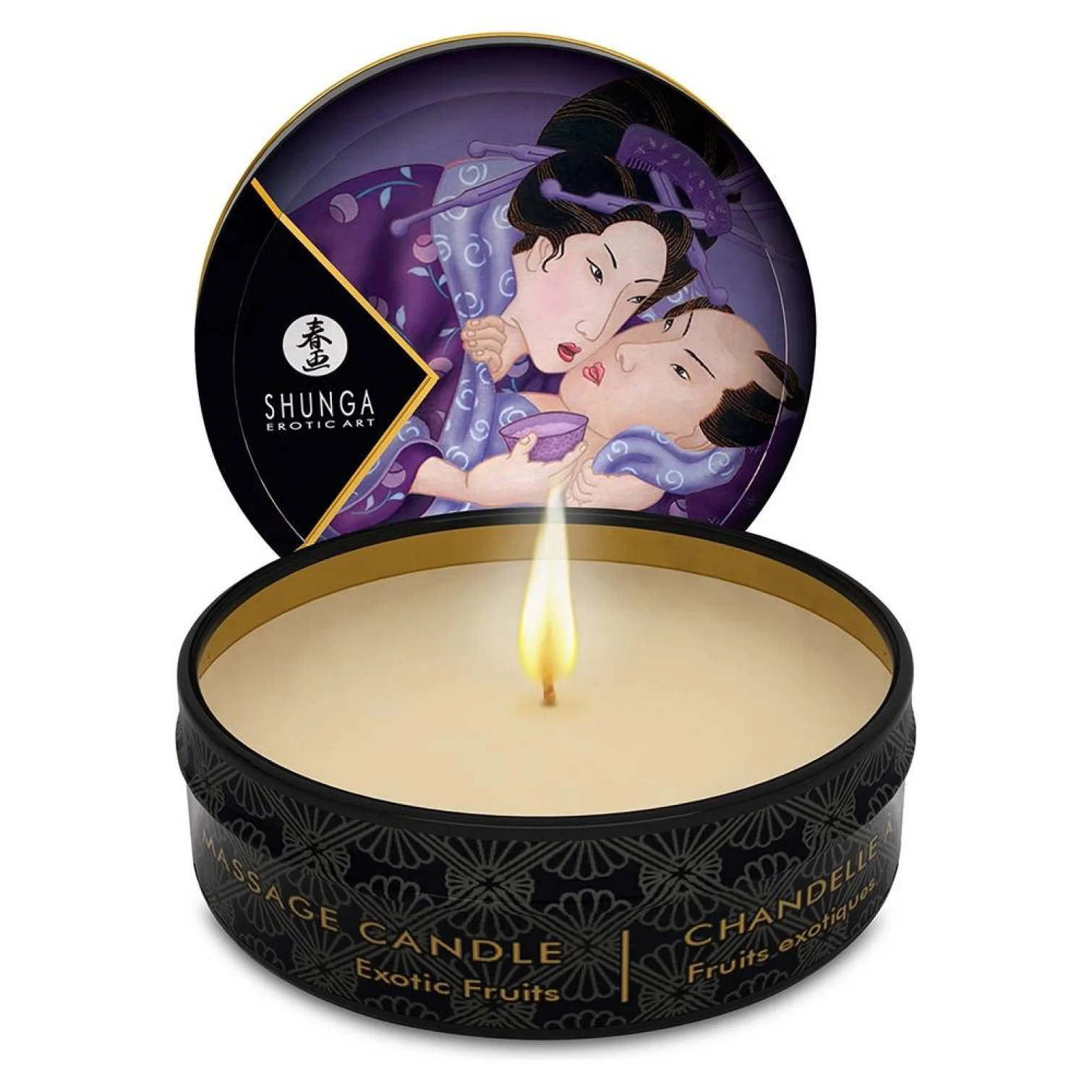 SHUNGA - masážna sviečka s vôňou exotického ovocia 30 ml
