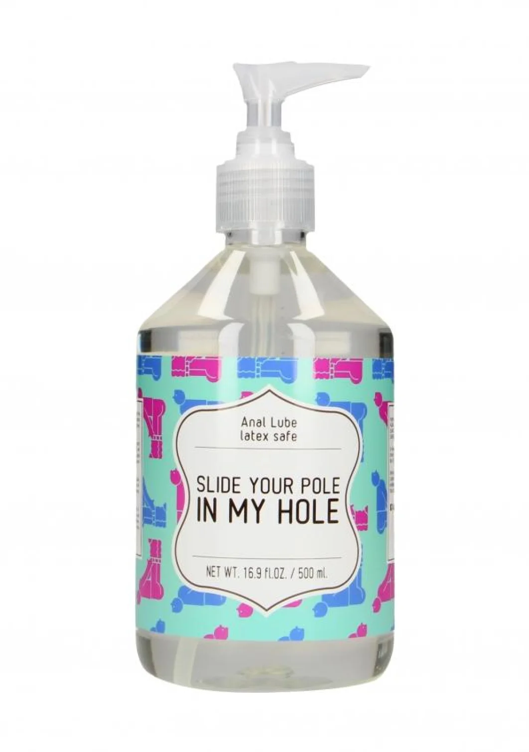 Slide your pole in my hole Análny lubrikačný gél 500 ml