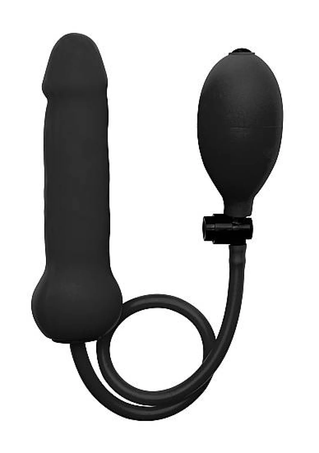 Ouch! Nafukovacie dildo - čierne