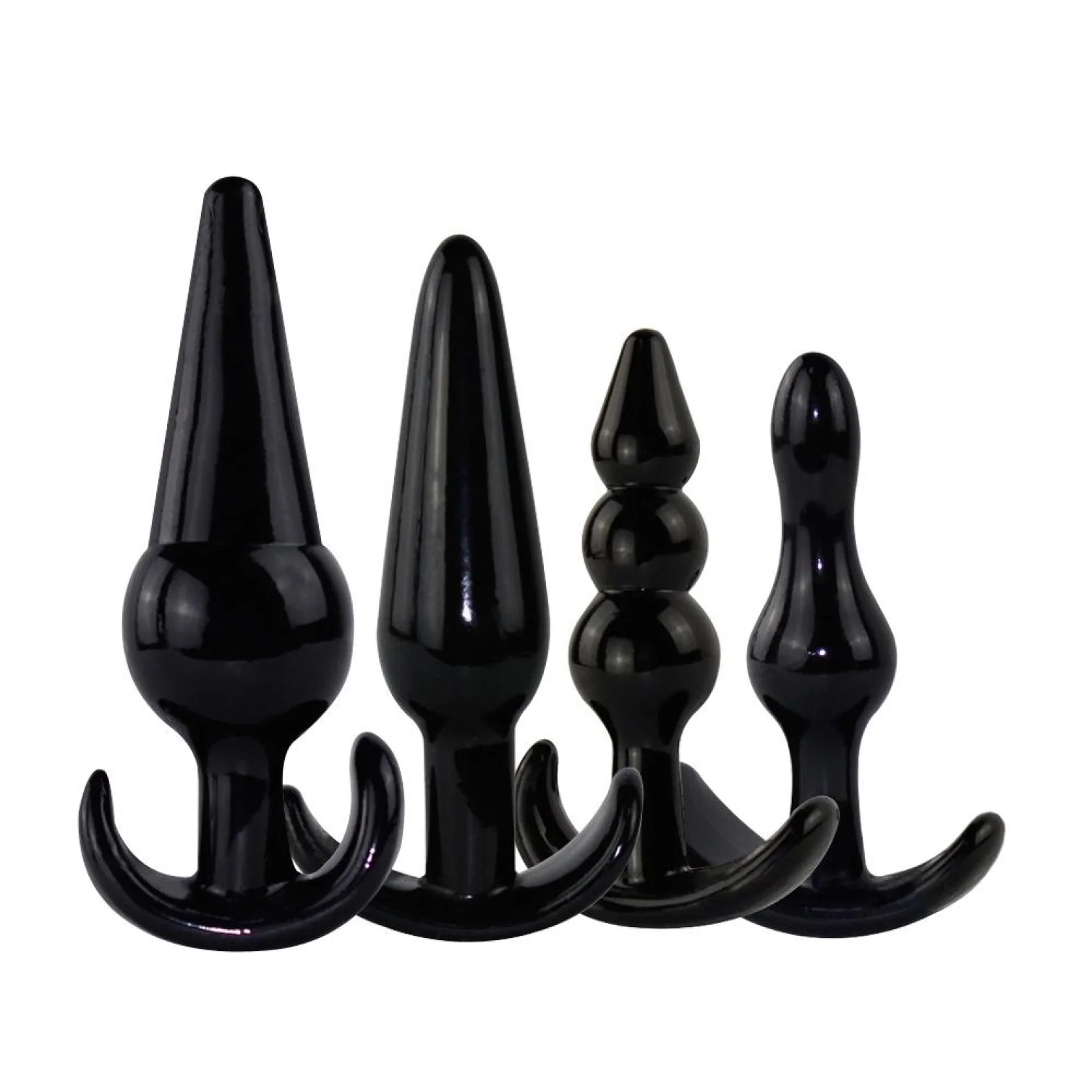 BASIC X Harley set análnych kolíkov 4 ks čierne