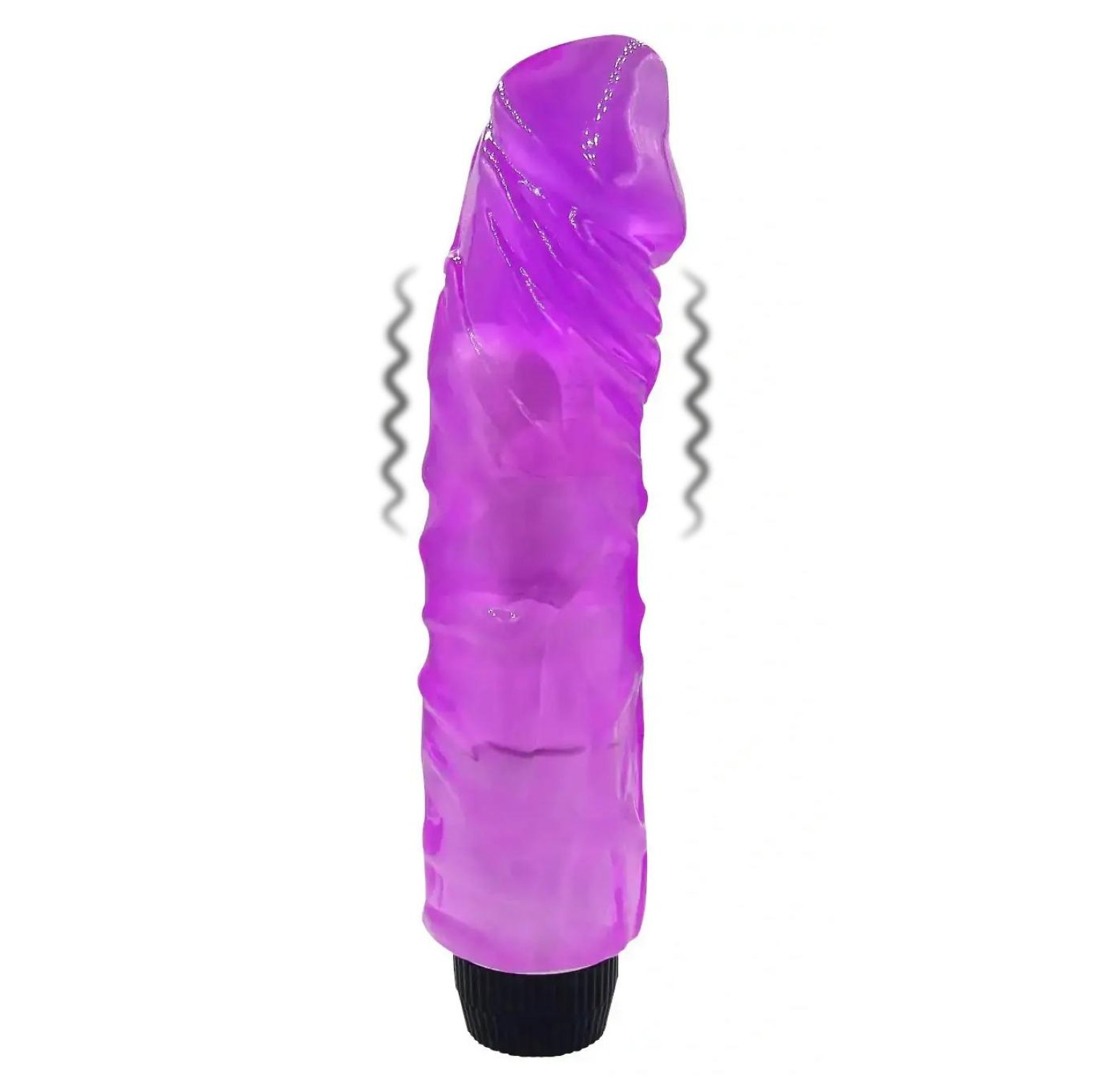 BASIC X Francisco realistický gélový vibrátor fialový