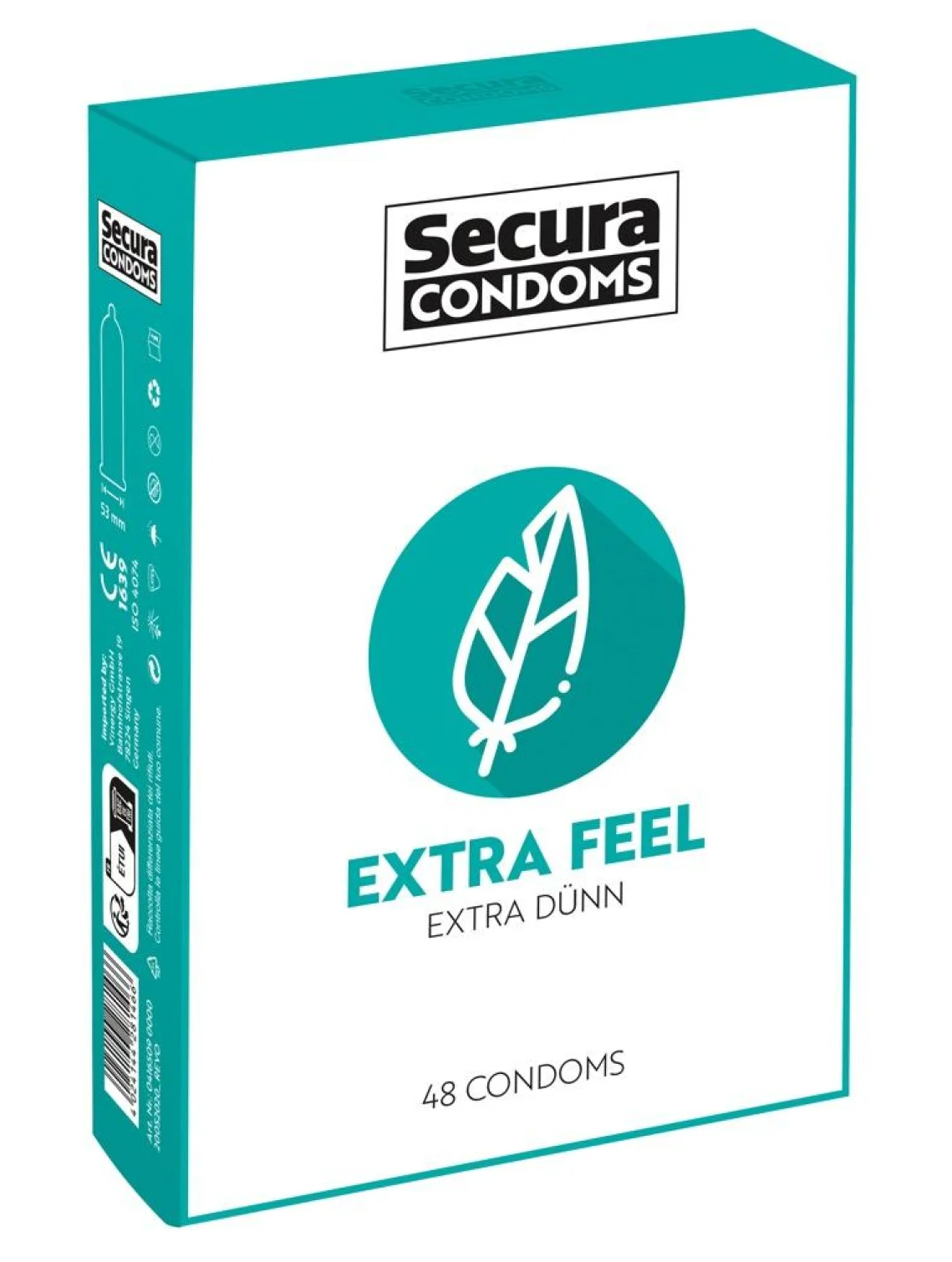 Secura kondómy Extra Feel 48 ks
