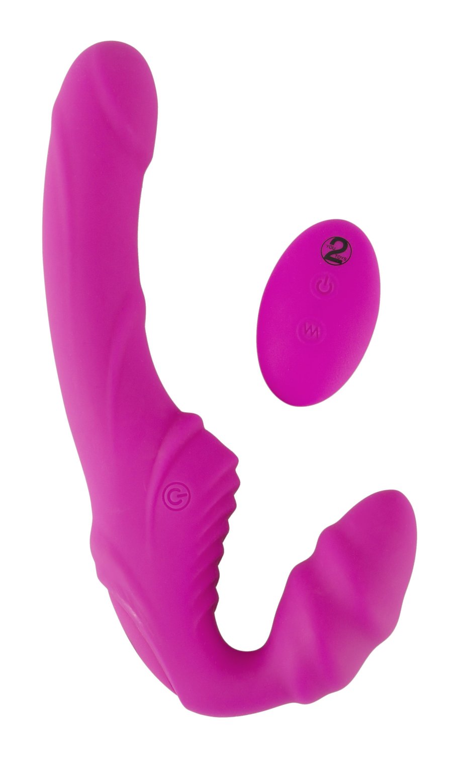 Strapless Strap-On 2 vibrátor s diaľkovým ovládaním - ružový