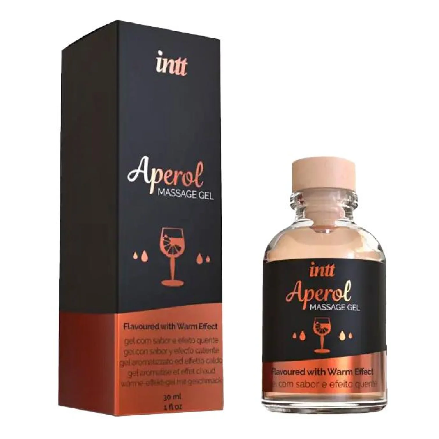 intt Aperol Masážny gél s hrejivým efektom 30 ml