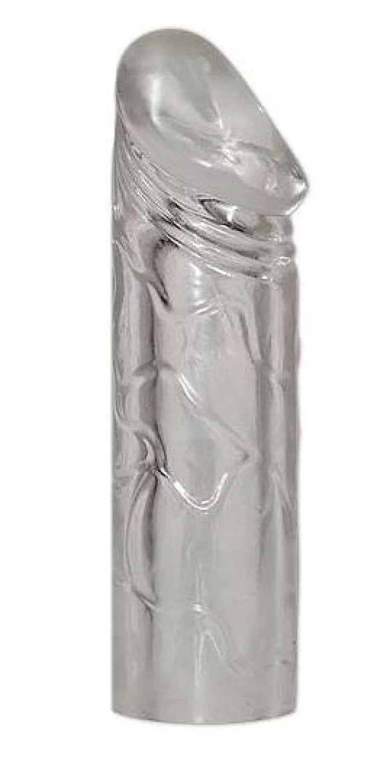 XXL Mega Dick Silikónový návlek na penis - číry