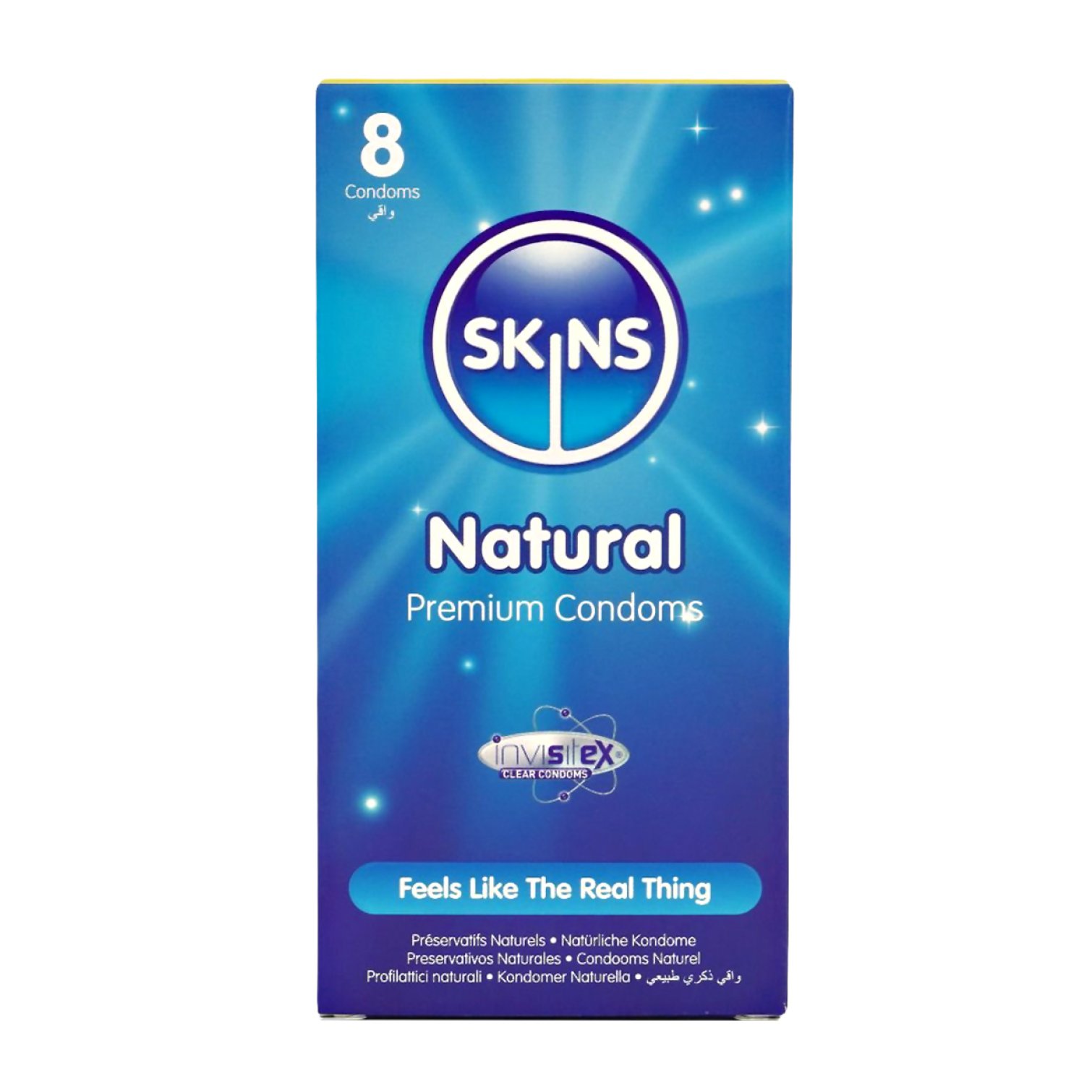 SKINS kondómy Natural 8 ks