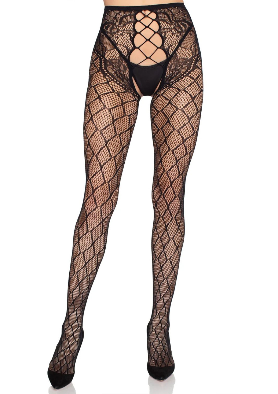 Leg Avenue Net Tights punčocháče - černé