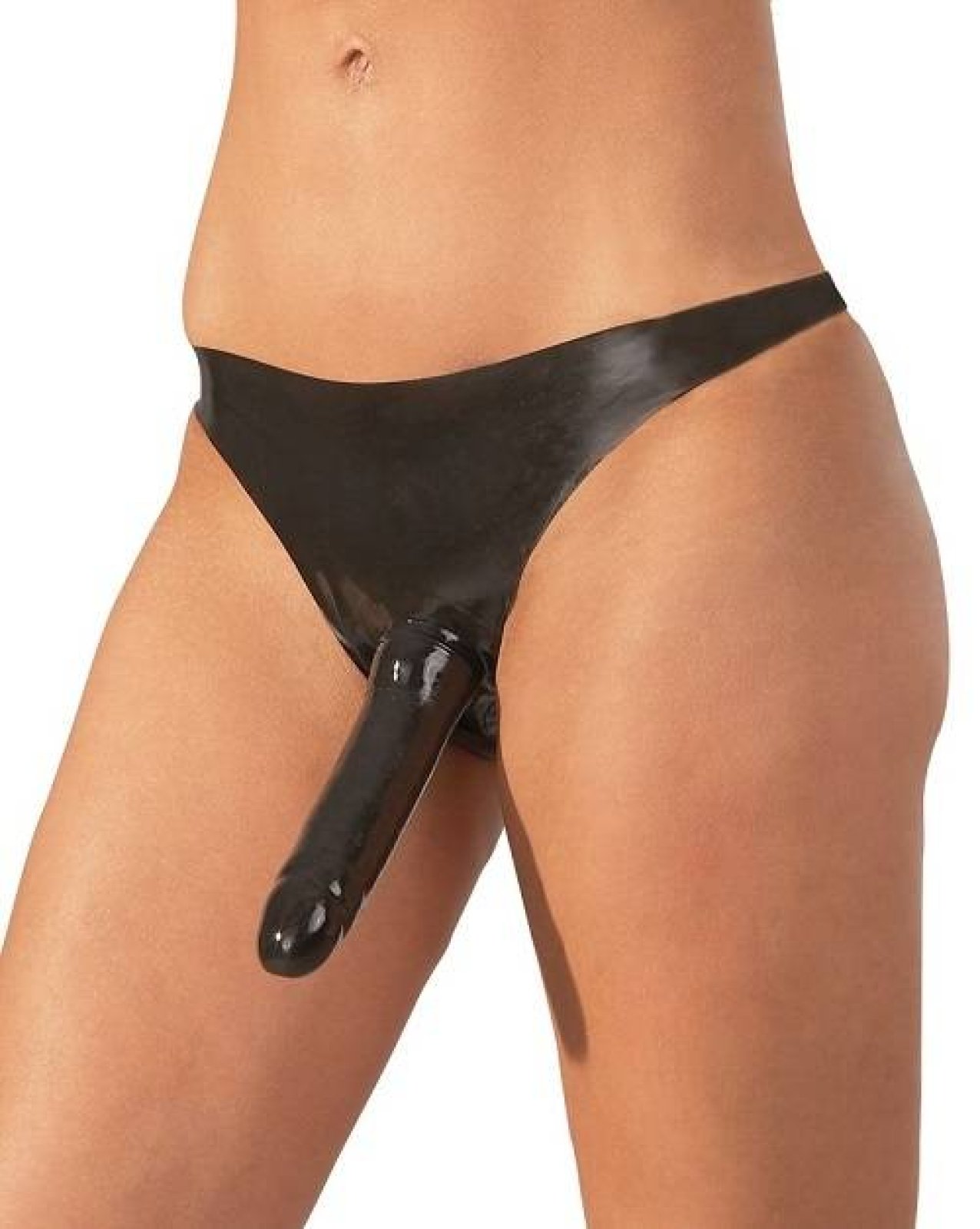LateX Latexové nohavičky s dildom S-L
