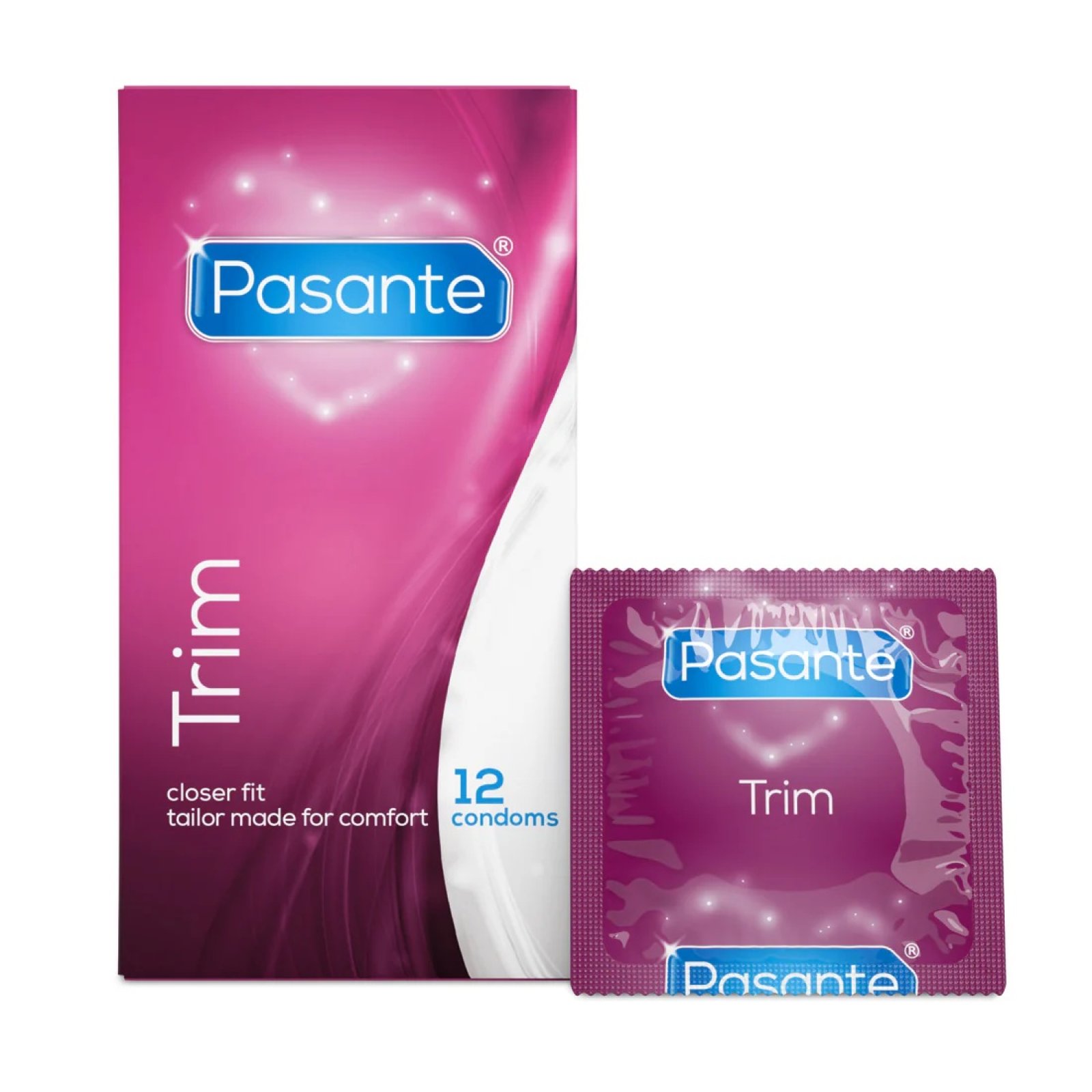 Pasante kondómy Trim - 12 ks