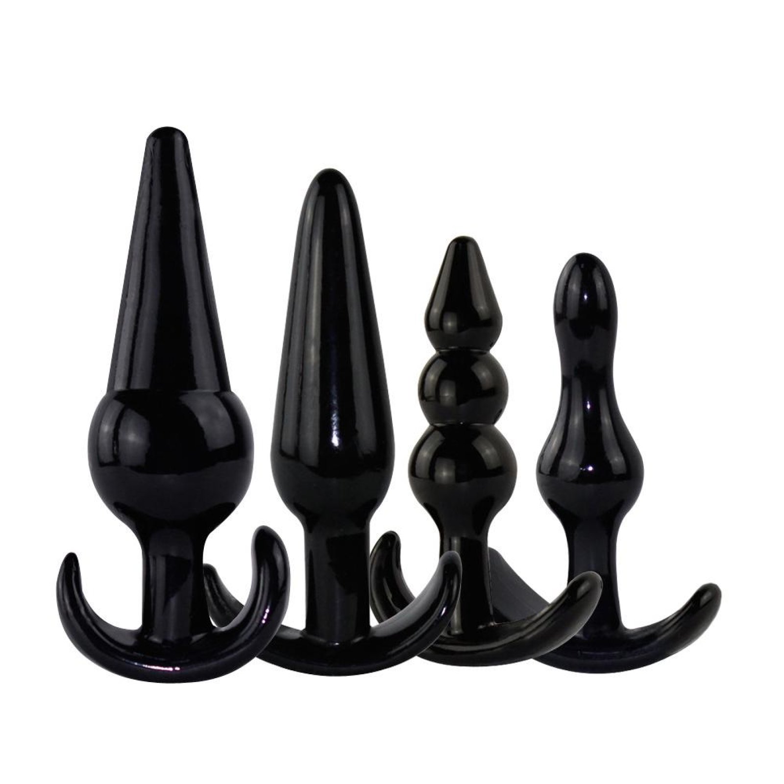 BASIC X Harley set análnych kolíkov 4 ks čierne