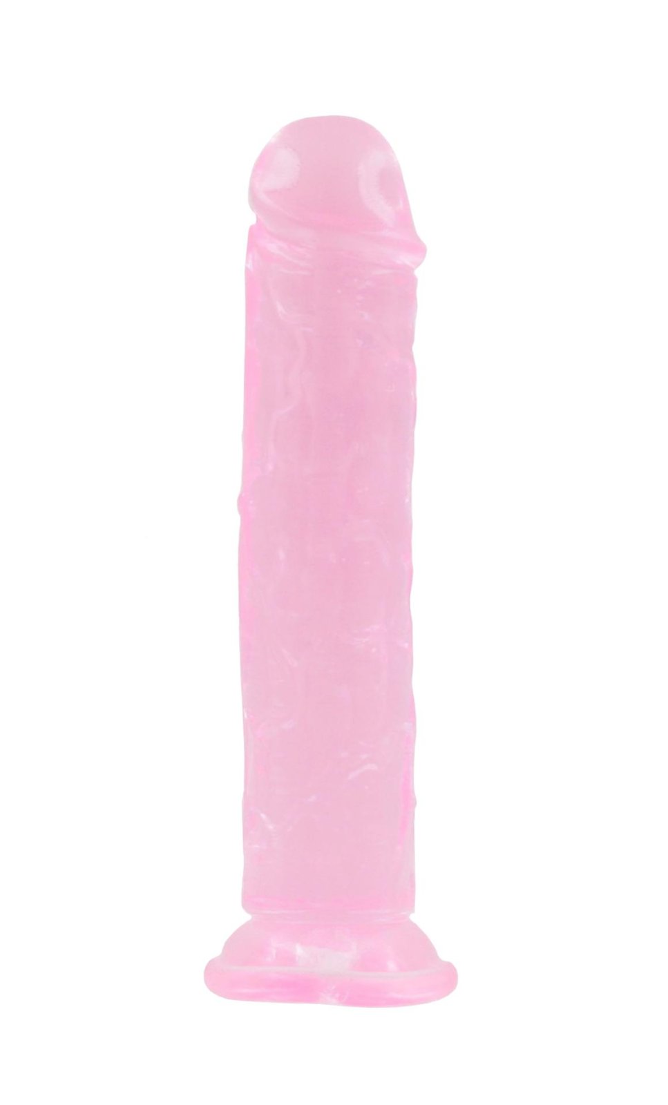 BASIC X Perry gélové dildo s prísavkou ružové veľ. M