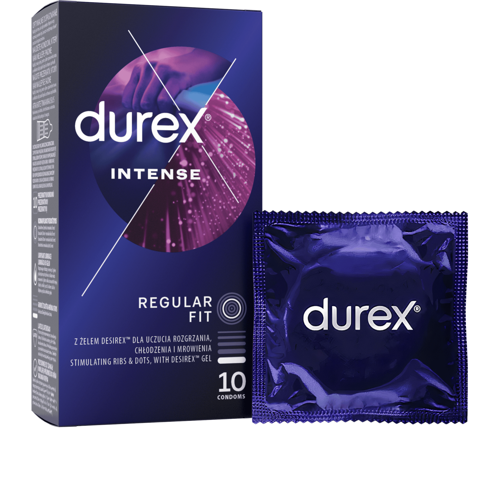 Durex Intense kondómy 10 ks