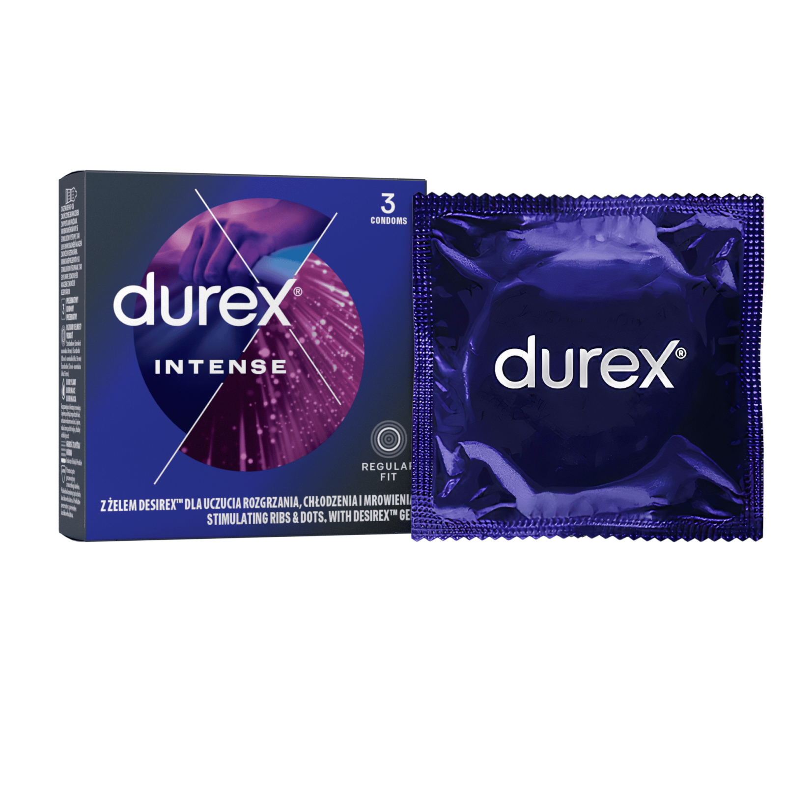 Durex Intense kondómy 3 ks