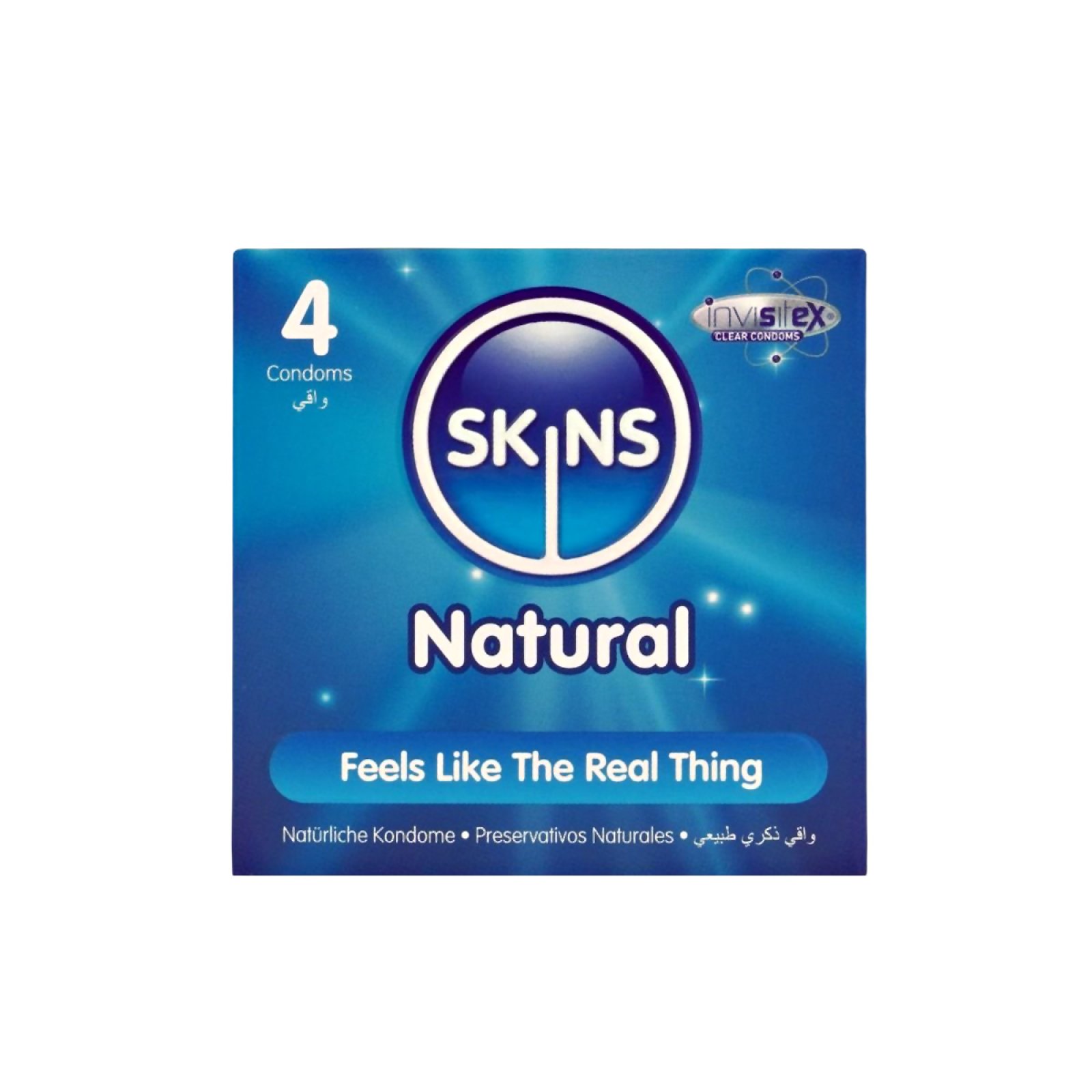 SKINS kondómy Natural 4 ks