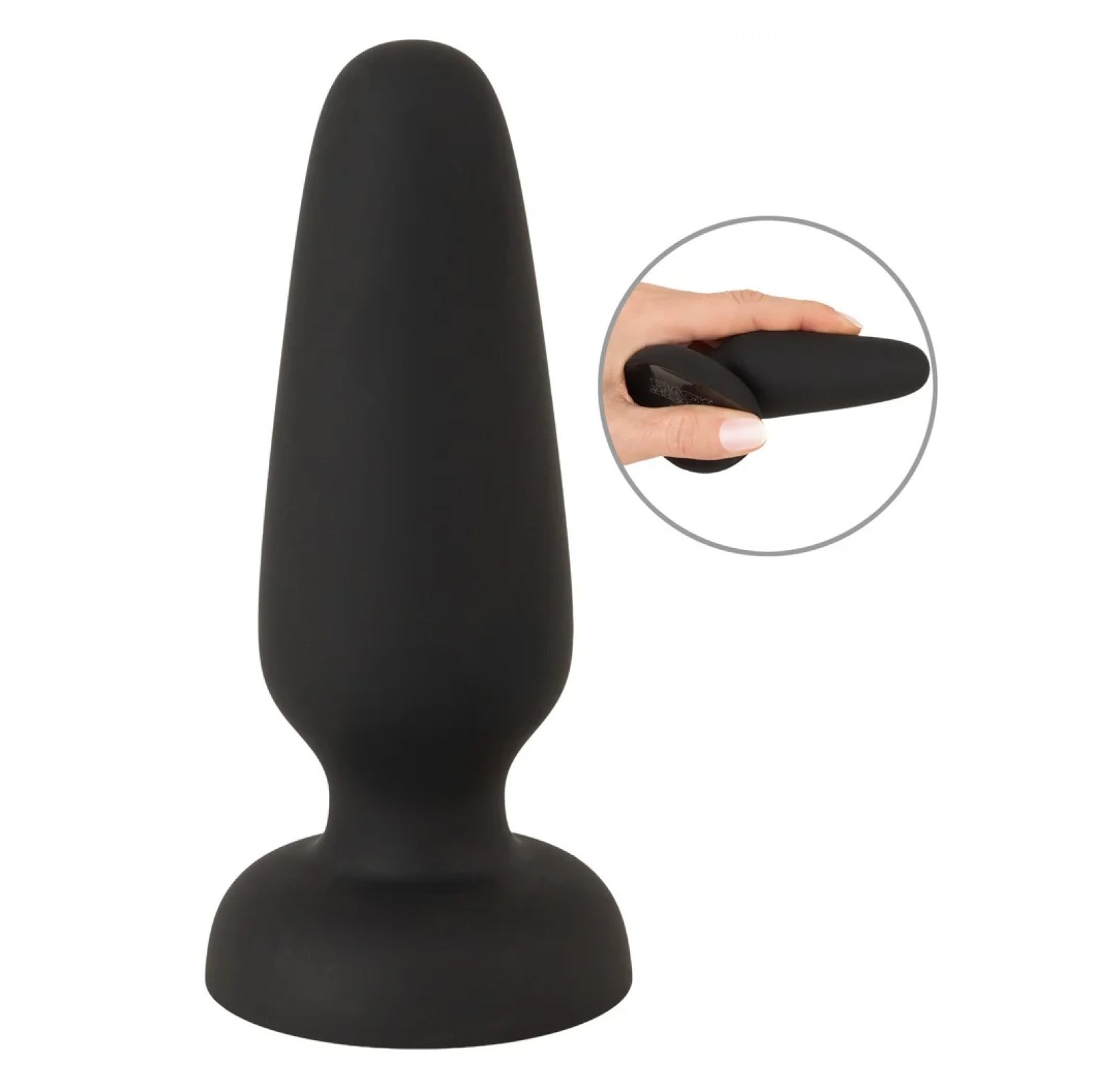 Black Velvets Liquid Silicone anální kolík S
