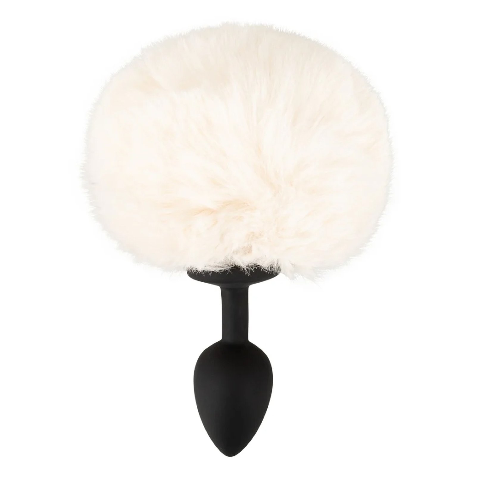 Fluffy Tail silikonový anální kolík s ocáskem béžový