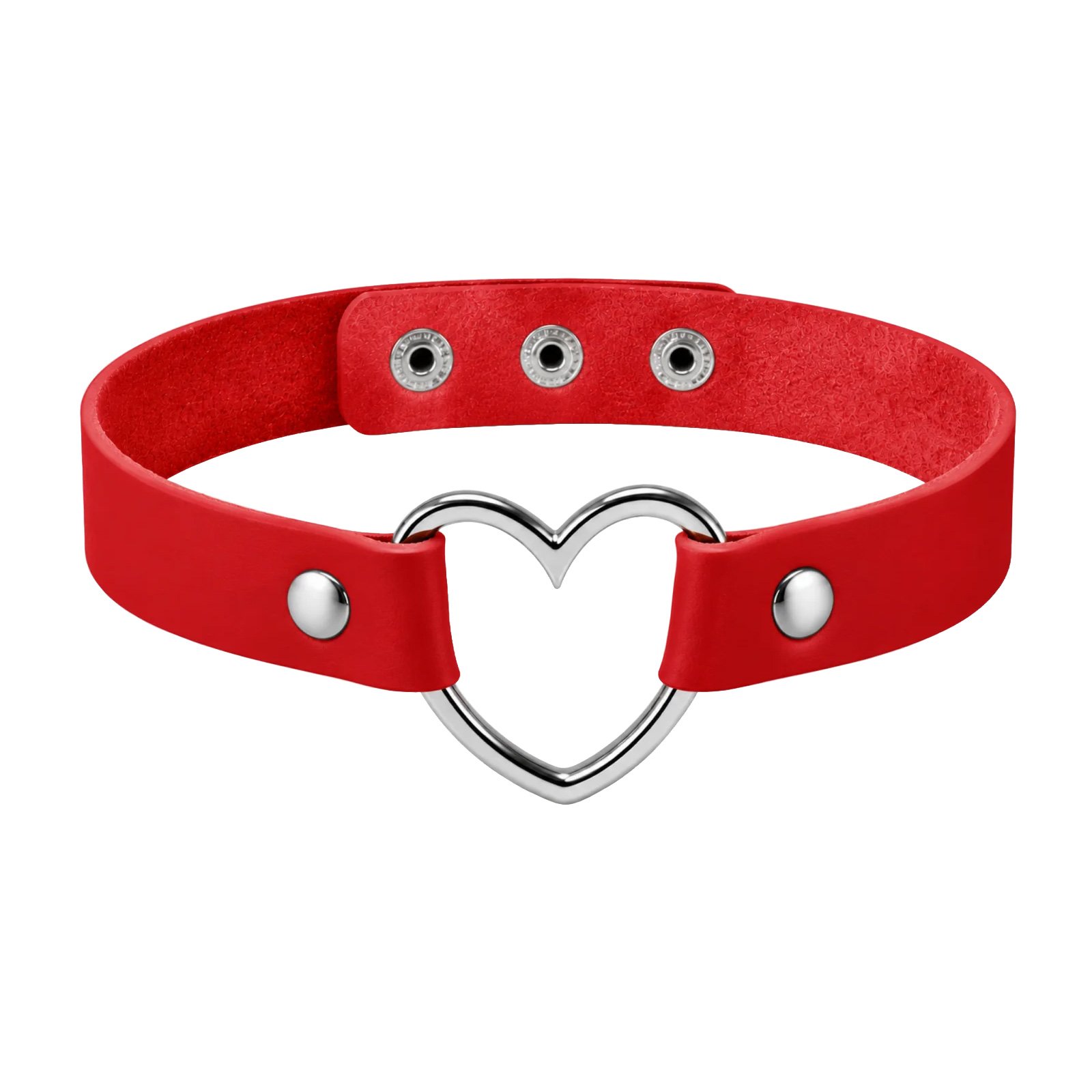 Kinky Pleasure Punk style choker Red