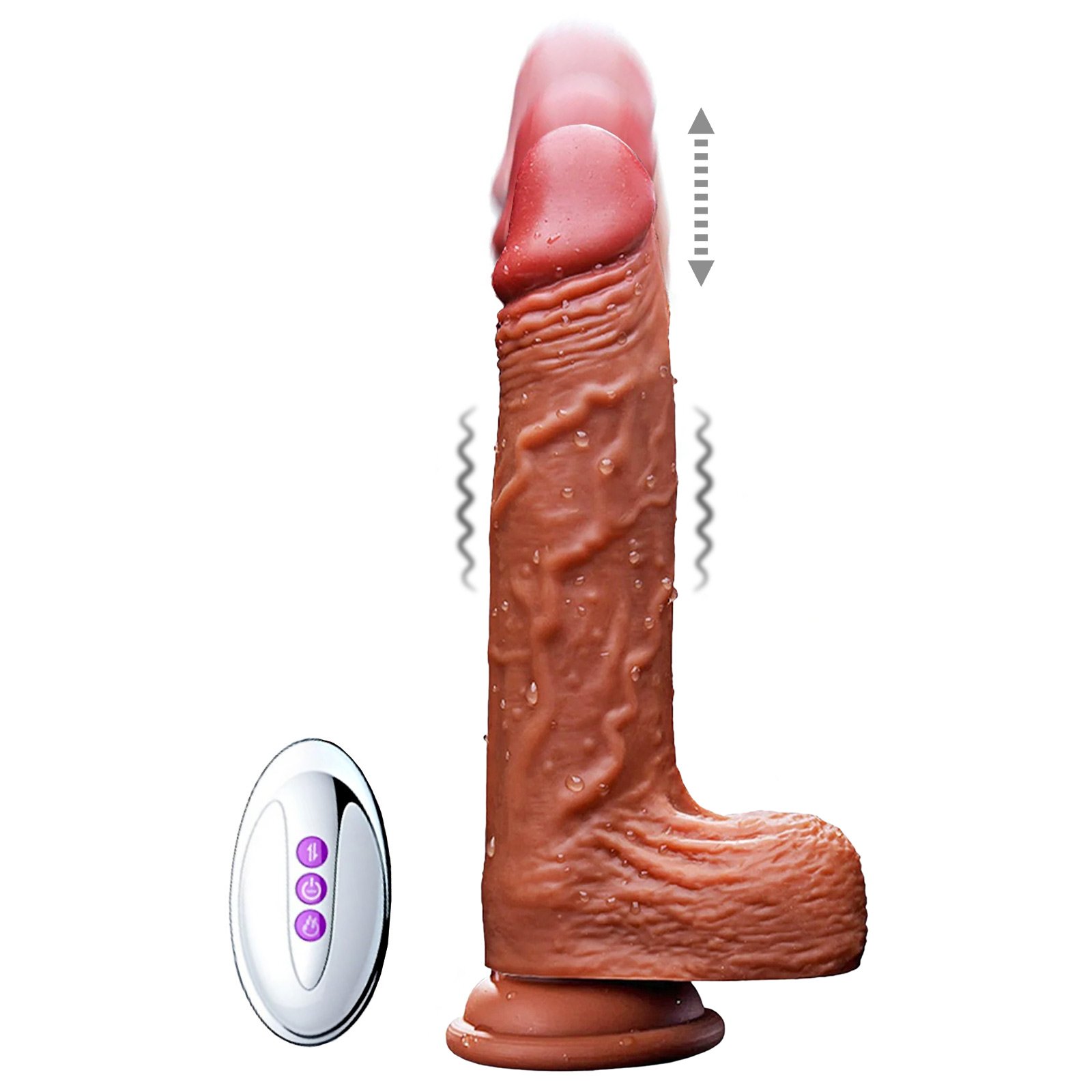 Foxie Realistický vibrátor s přirážením 21 cm