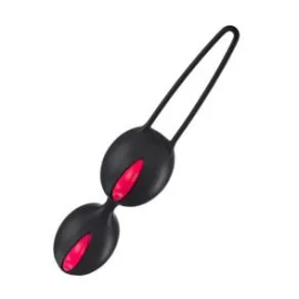 Fun Factory Smartballs Duo Venušine guličky - raspberry/black