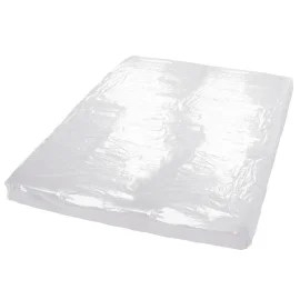 Fetish Lakovaná posteľná bielizeň - PVC prestieradlo 200x230 cm - biele