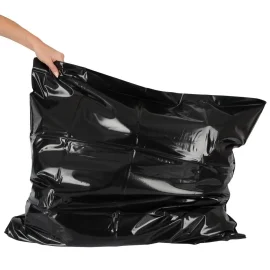 Fetish Lakované ložní prádlo - PVC povlak na polštář 80x80 cm - černý
