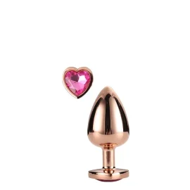 Gleaming Love análny kolík rosegold ružové srdce S