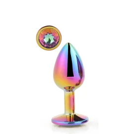 Gleaming Love análny kolík Multicolor dúhový kamienok L