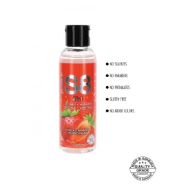 S8 4 in 1 Dessert Lubrikačný gél jahoda 125 ml