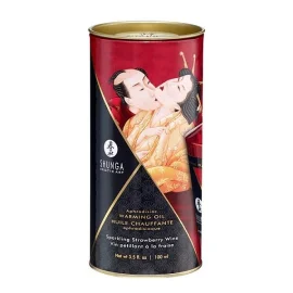 Shunga Hrejivý masážny olej s afrodiziakmi - jahody/šampanské 100 ml