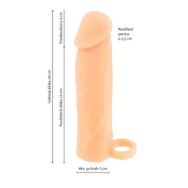 BASIC X Návlek na penis M - telový