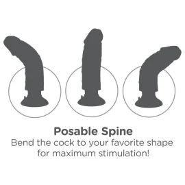 King Cock Realistický vibrátor s prísavkou 25 cm