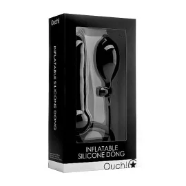 Ouch! Nafukovacie dildo - čierne