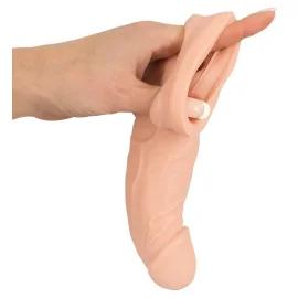Nature Skin p návlek na penis so slučkou na semenníky
