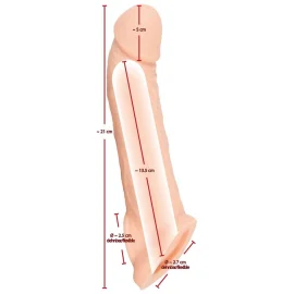 Nature Skin p návlek na penis so slučkou na semenníky