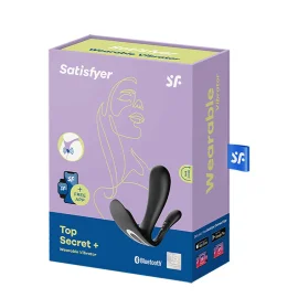 Satisfyer Top secret+ Vibrátor do nohavičiek s análnou stimuláciou - čierny