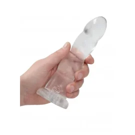 REALROCK Non Realistic dildo 18 cm - transparentné