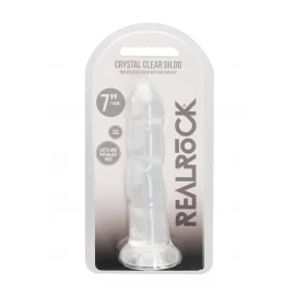 REALROCK Non Realistic dildo 18 cm - transparentné