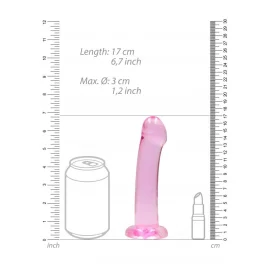 REALROCK Non Realistic dildo 17cm - ružové