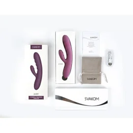 Svakom Avery Rabbit vibrátor s pulzáciami - fialový