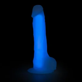 BOOM silikónové dildo svietiace v tme fialové