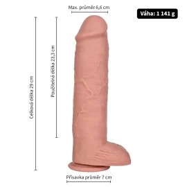 BOOM realistické dildo XL telové