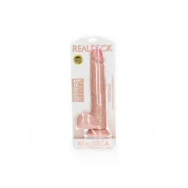 REALROCK Straight Realistic XXL Dildo so semenníkmi 34 cm