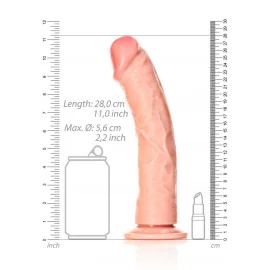 REALROCK Curved Realistic XXL Dildo 28 cm