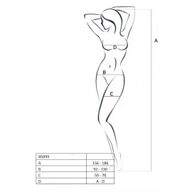 Passion bodystocking BS099 čierny