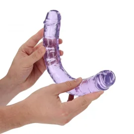 Realrock Obojstranné dildo 34 cm - fialové