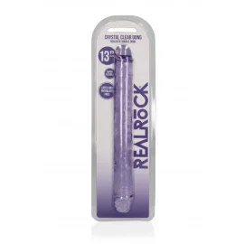 Realrock Obojstranné dildo 34 cm - fialové
